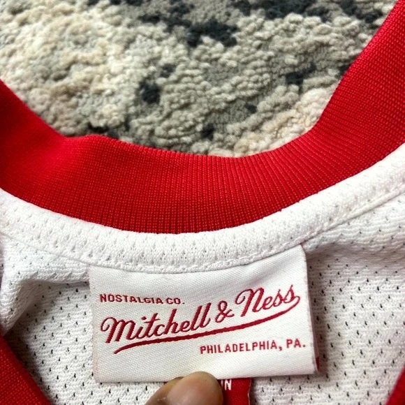 Mitchell & Ness Jersey Mens S White LA Clippers Basketball Team NBA Athleisure - Picture 2 of 10